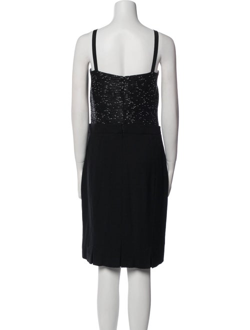 Escada Square Neckline Knee-Length Dress