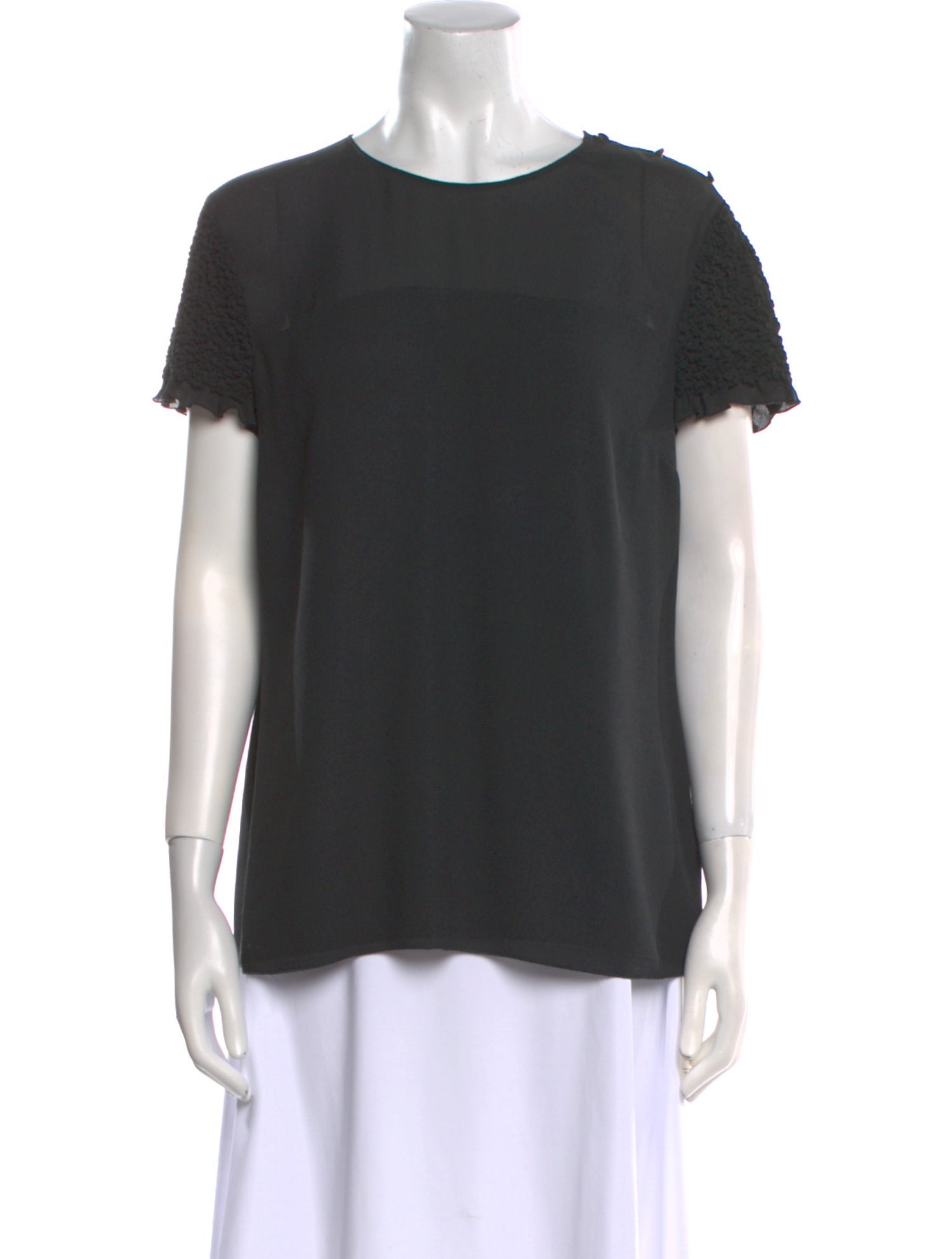 Escada Silk Crew Neck T-Shirt
