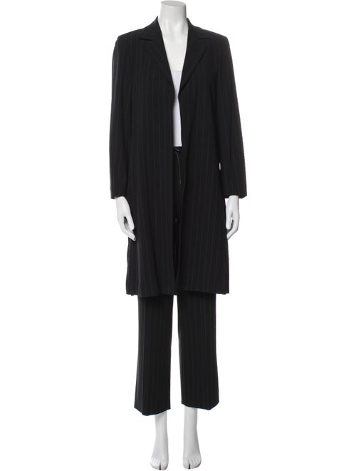 Escada Virgin Wool Striped Pantsuit