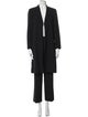 Escada Virgin Wool Striped Pantsuit
