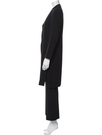 Escada Virgin Wool Striped Pantsuit
