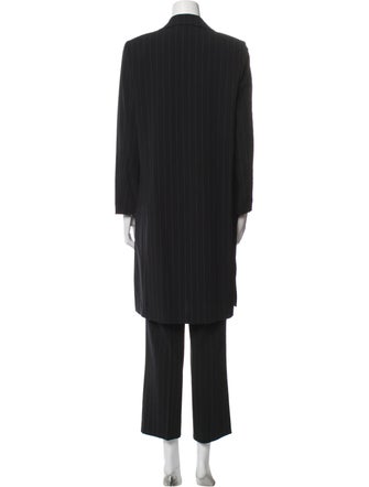 Escada Virgin Wool Striped Pantsuit