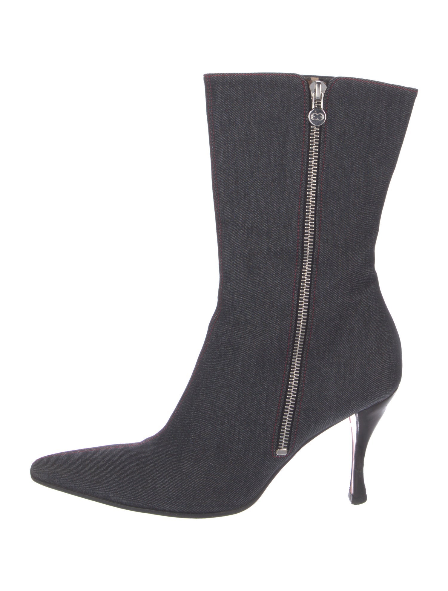 Escada Denim Sock Boots