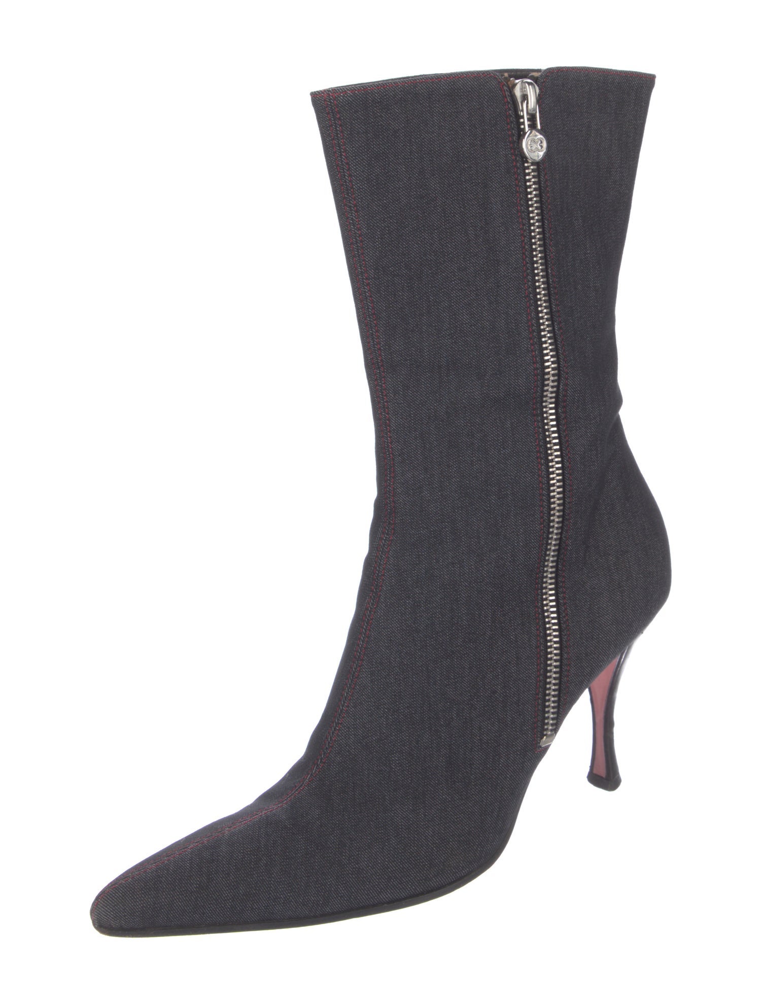 Escada Denim Sock Boots