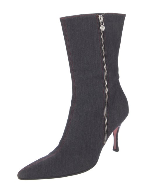 Escada Denim Sock Boots
