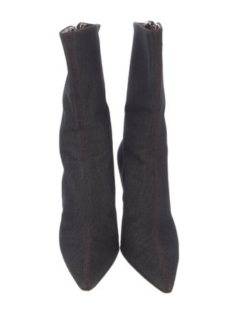 Escada Denim Sock Boots