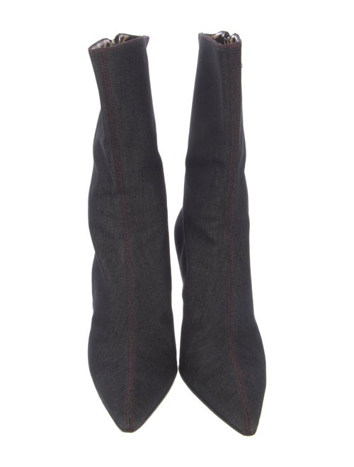 Escada Denim Sock Boots