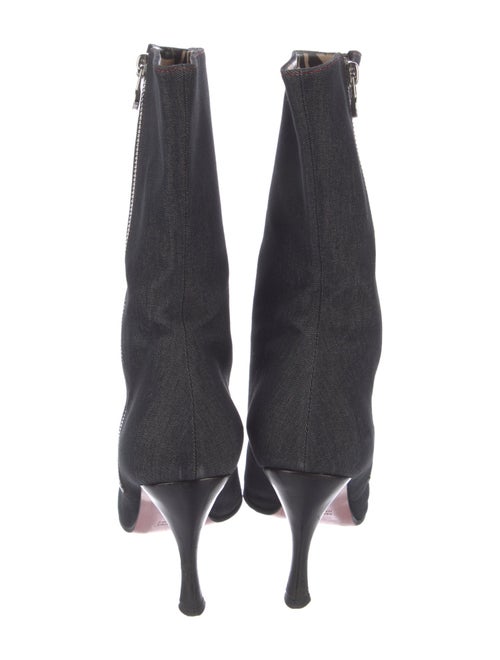 Escada Denim Sock Boots