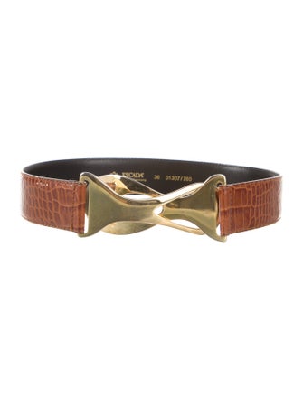 Escada Crocodile Waist Belt