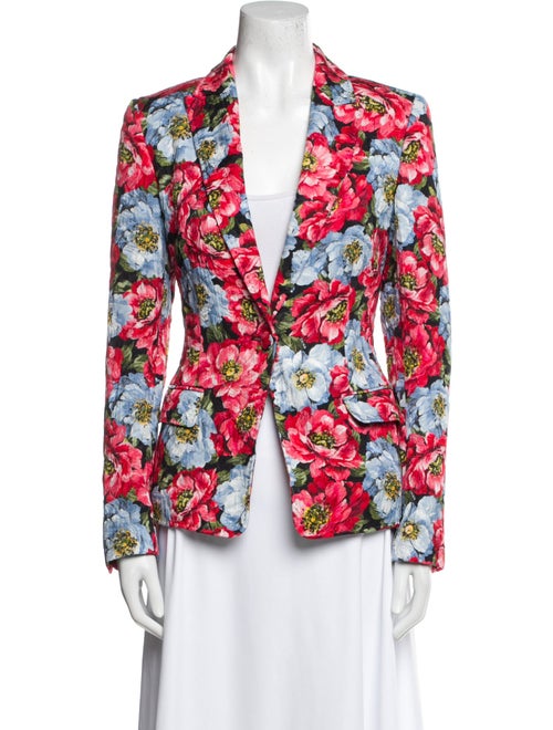 Escada Floral Print Blazer