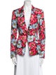 Escada Floral Print Blazer