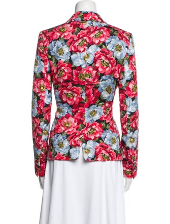 Escada Floral Print Blazer