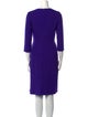 Escada Virgin Wool Knee-Length Dress