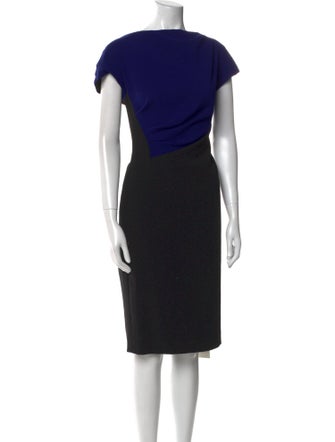 Escada Virgin Wool Midi Length Dress