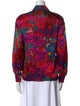Escada Silk Printed Button-Up Top