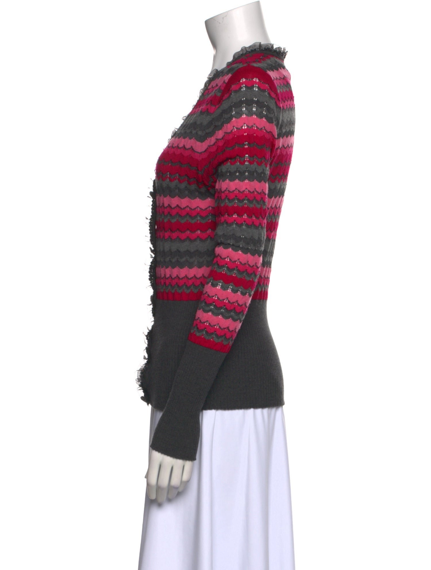 Escada Virgin Wool Striped Sweater