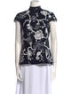 Escada Silk Floral Print Blouse