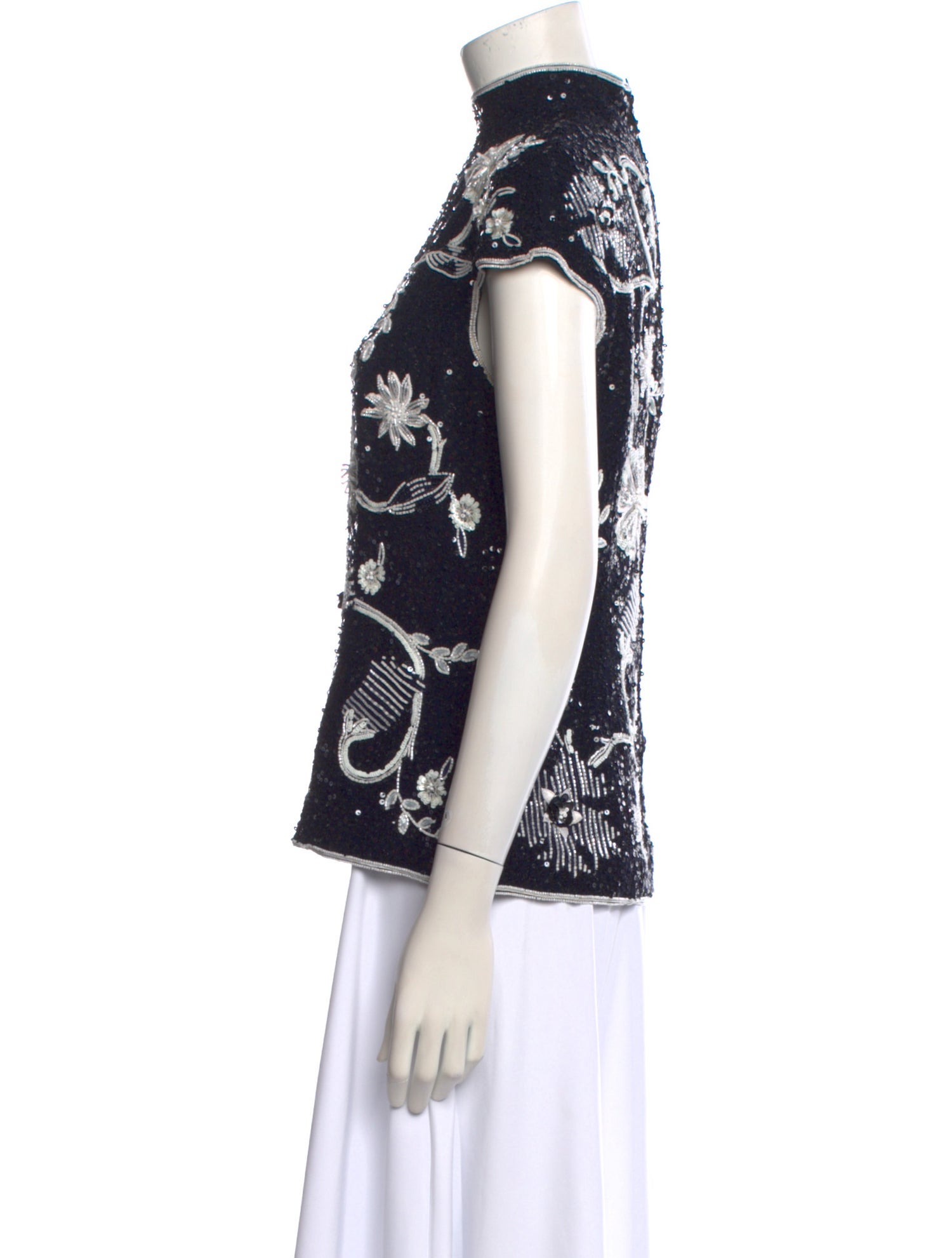 Escada Silk Floral Print Blouse