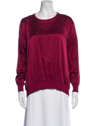 Escada Silk Crew Neck Sweatshirt