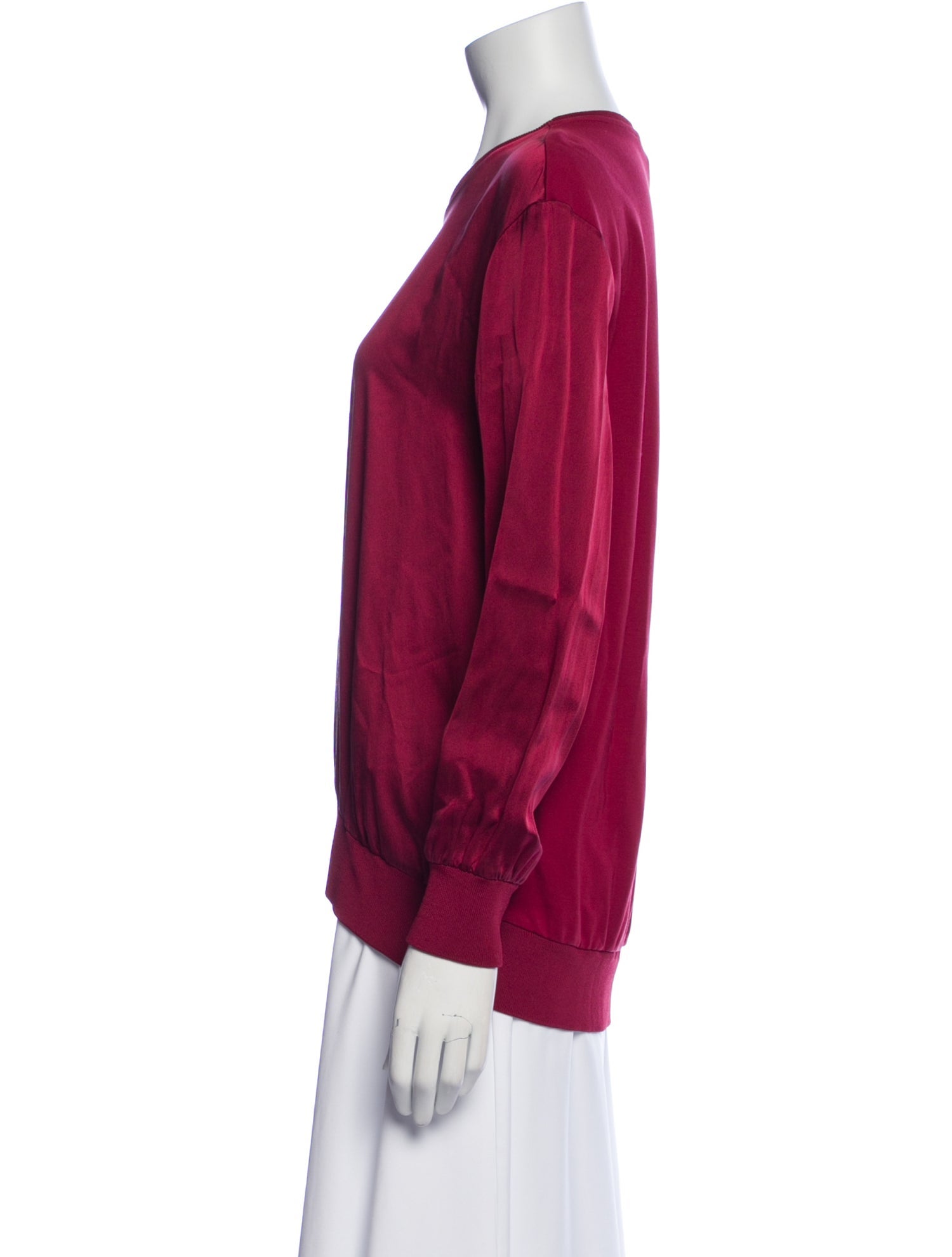 Escada Silk Crew Neck Sweatshirt