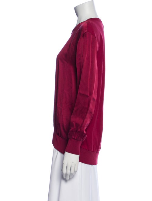 Escada Silk Crew Neck Sweatshirt