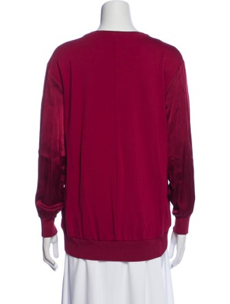Escada Silk Crew Neck Sweatshirt