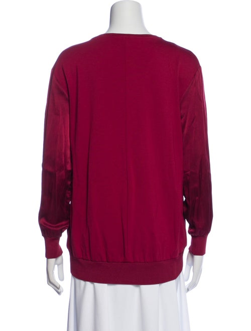 Escada Silk Crew Neck Sweatshirt
