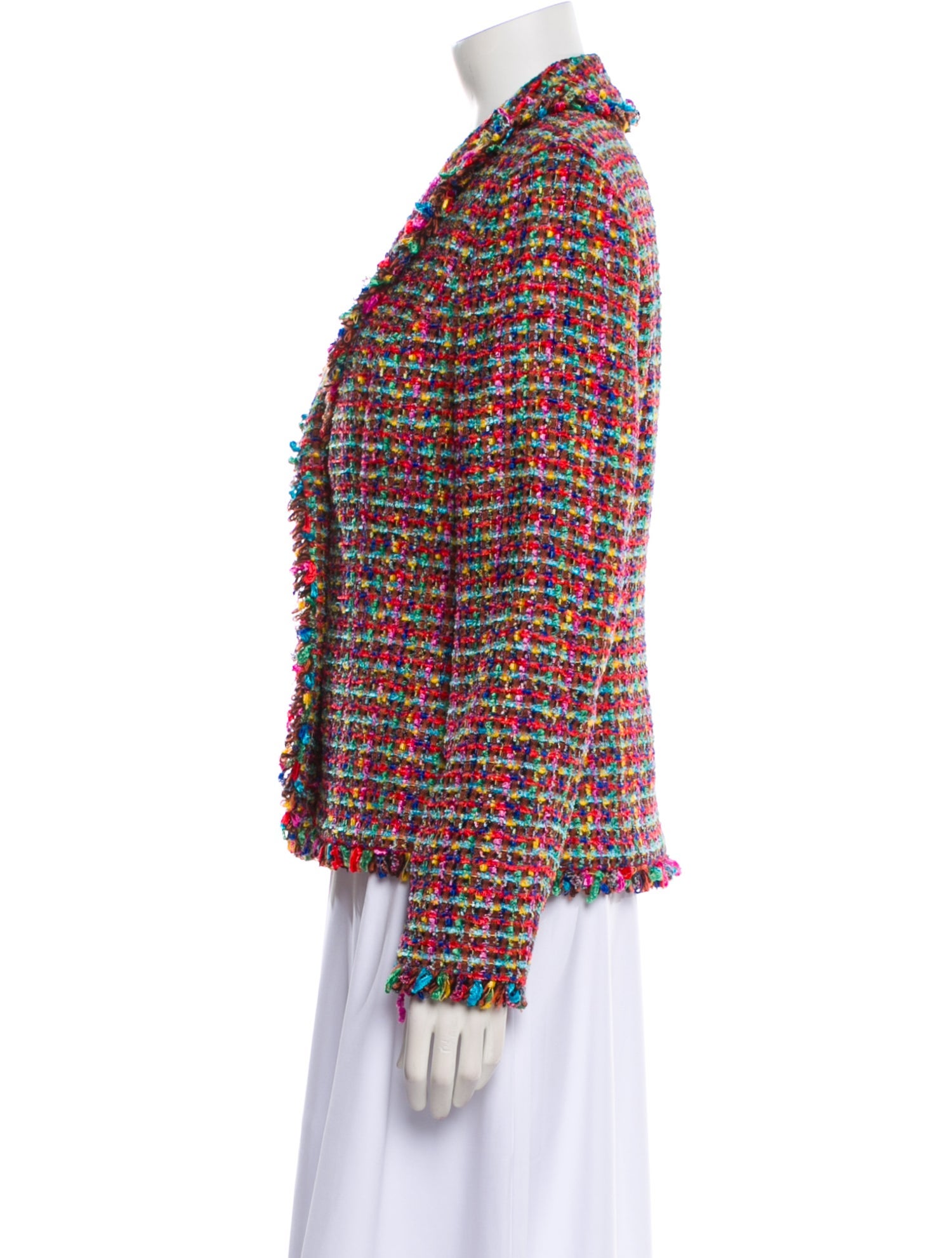 Escada Plaid Print Blazer