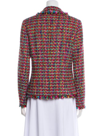 Escada Plaid Print Blazer