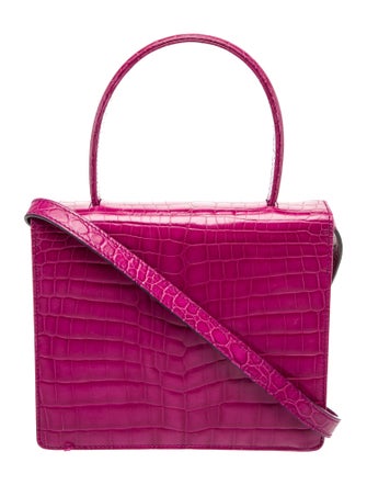 Escada Embossed Leather Shoulder Bag