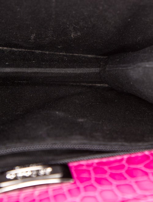 Escada Embossed Leather Shoulder Bag