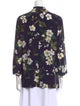 Escada Silk Floral Print Blouse