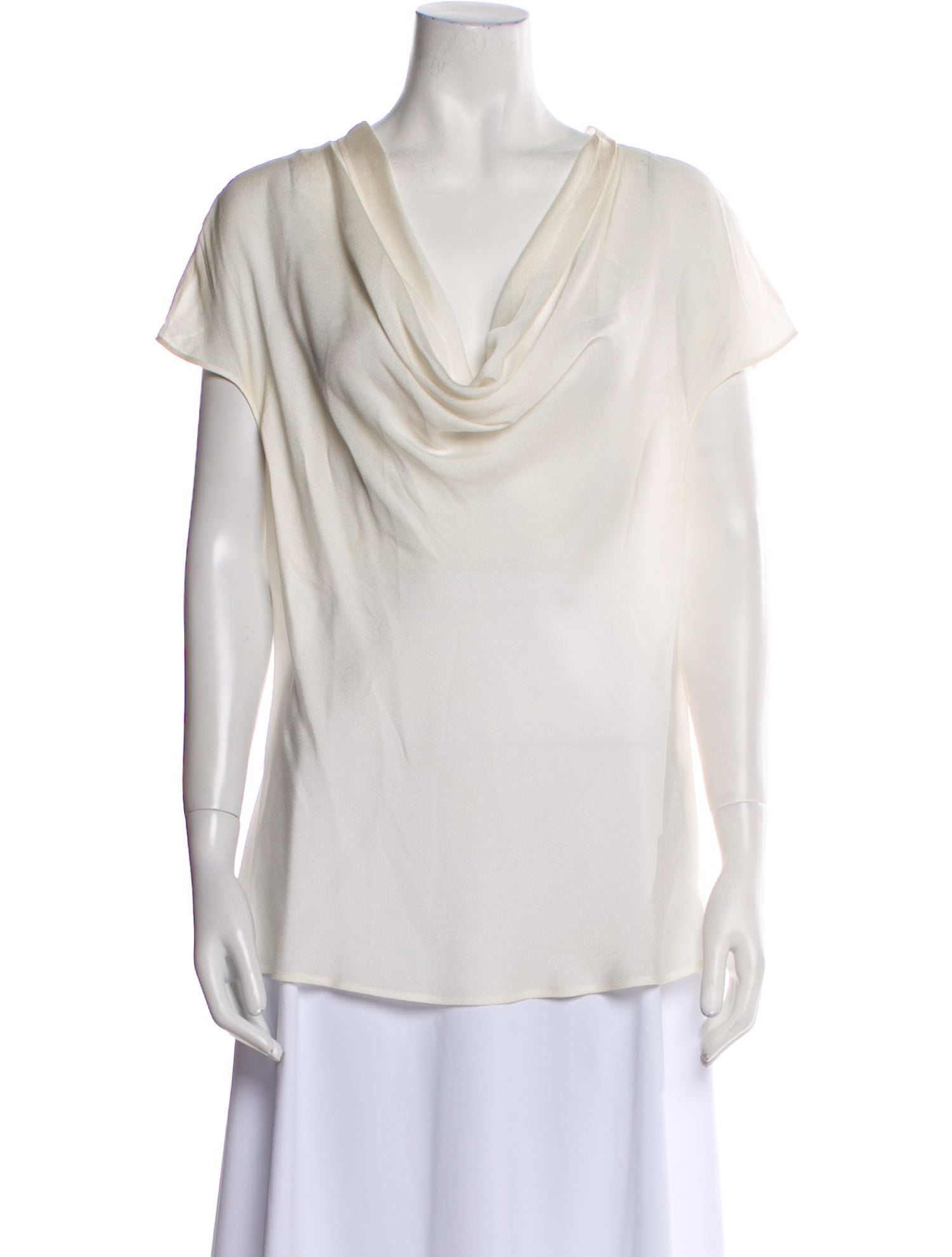 Escada Silk Cowl Neck Blouse