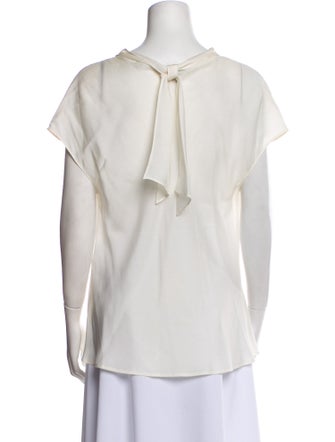 Escada Silk Cowl Neck Blouse