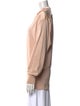 Escada Mock Neck Long Sleeve Sweatshirt