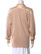 Escada Mock Neck Long Sleeve Sweatshirt