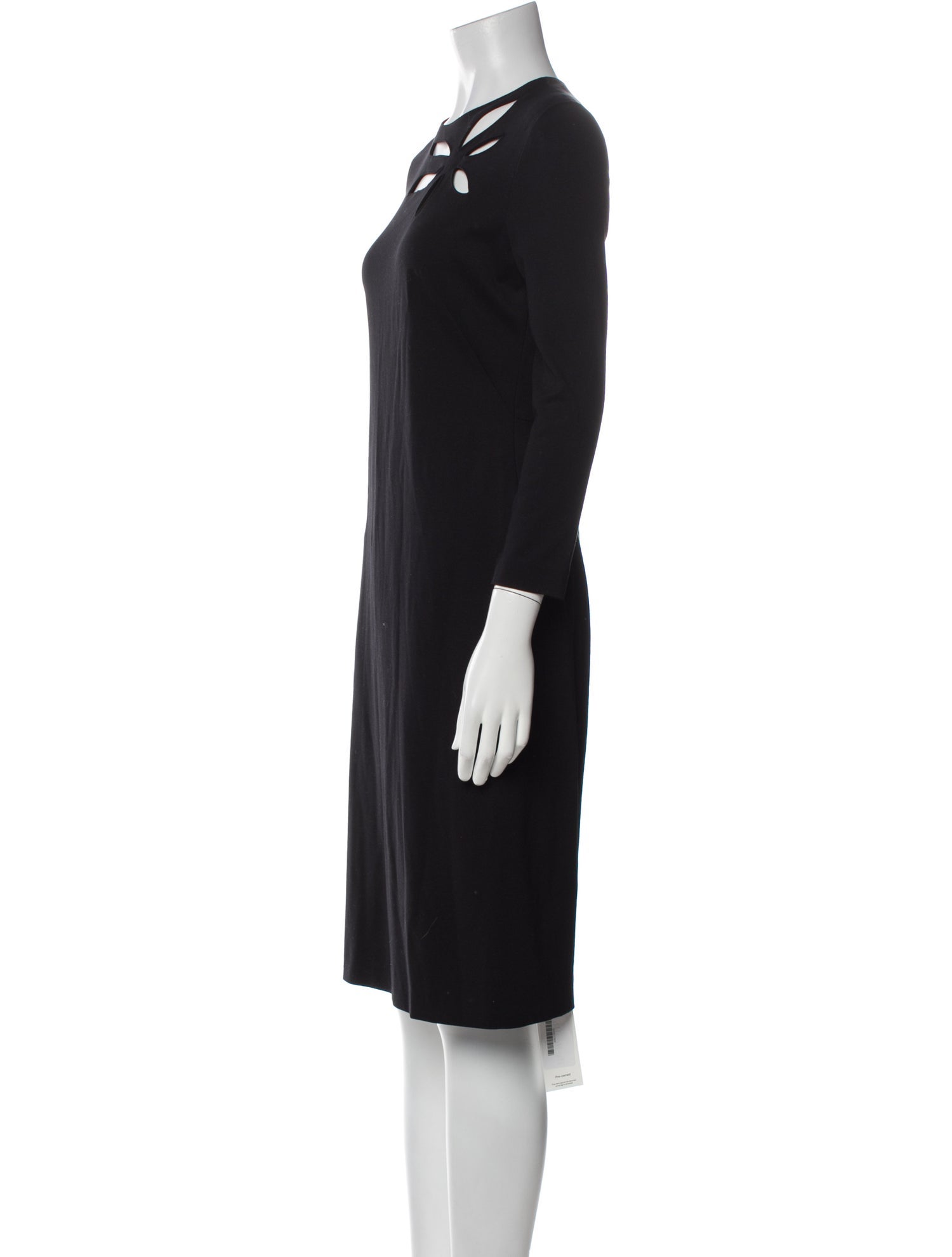 Escada Crew Neck Midi Length Dress