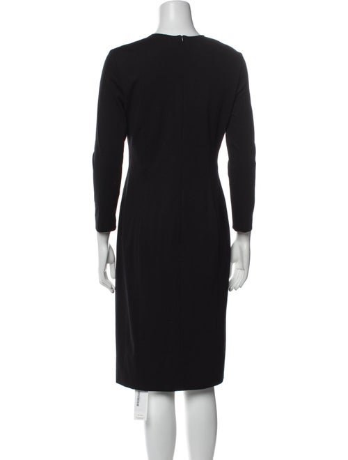 Escada Crew Neck Midi Length Dress