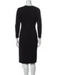Escada Crew Neck Midi Length Dress