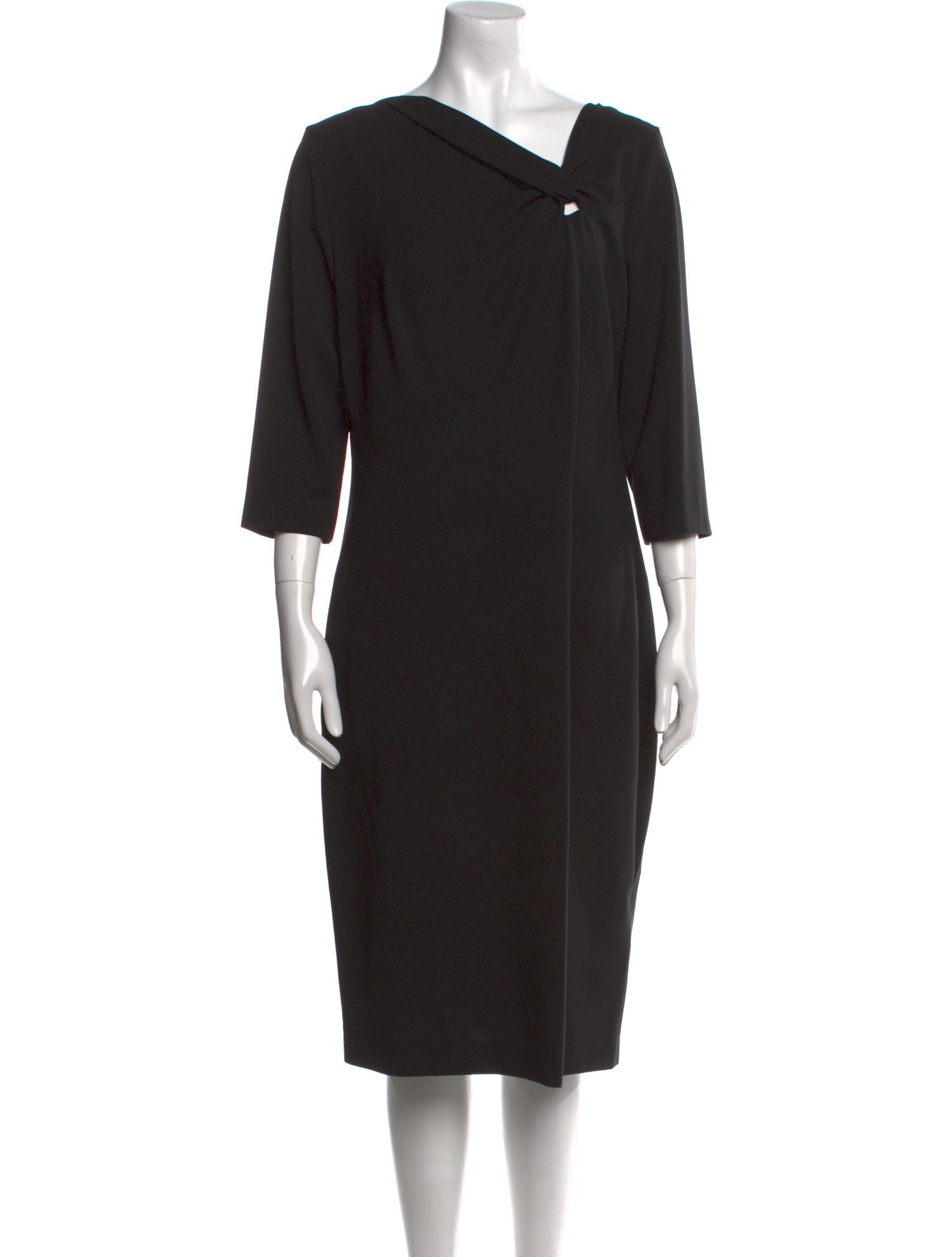 Escada One-Shoulder Midi Length Dress