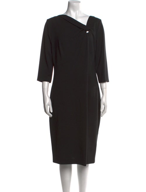 Escada One-Shoulder Midi Length Dress