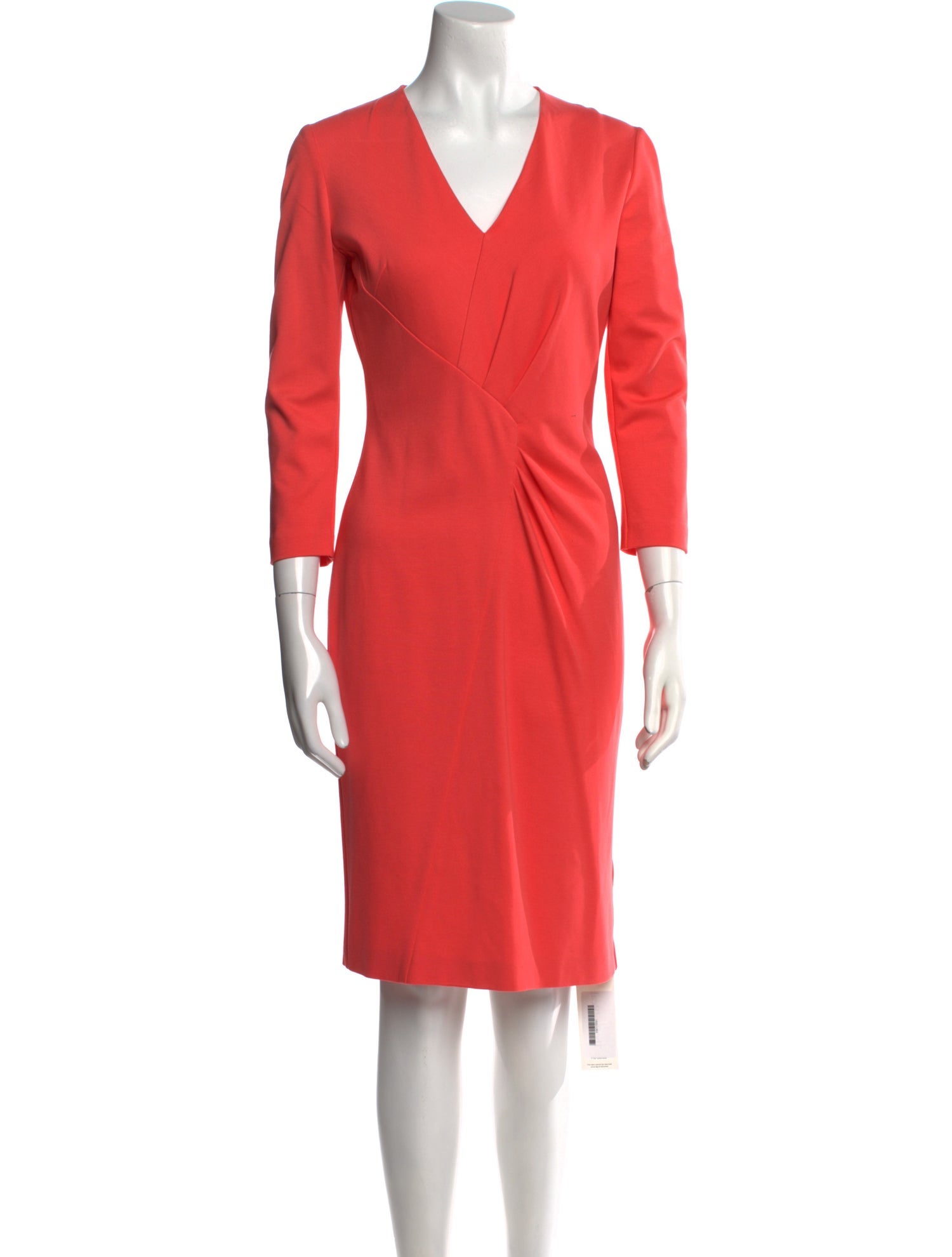 Escada V-Neck Knee-Length Dress
