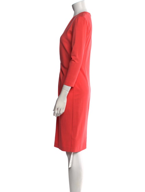 Escada V-Neck Knee-Length Dress