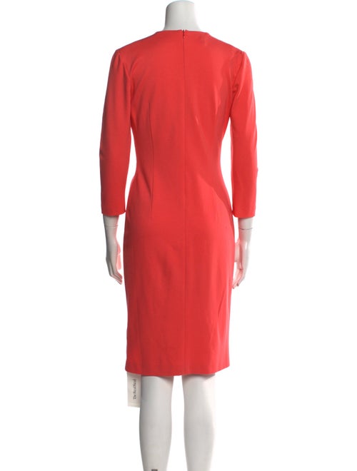 Escada V-Neck Knee-Length Dress