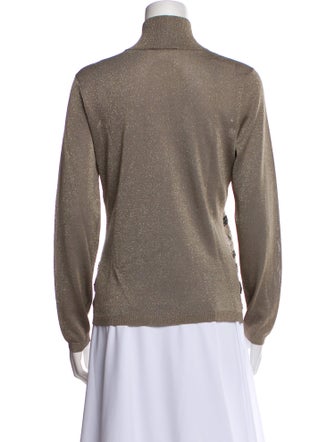 Escada Striped Turtleneck Sweater