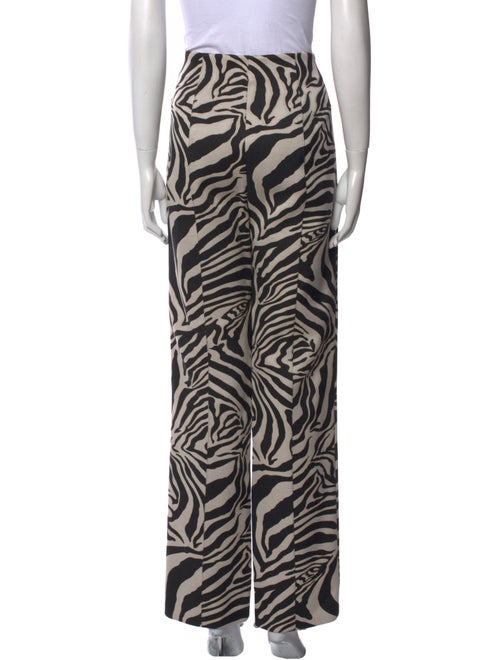 Escada Animal Print Straight Leg Pants