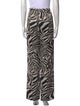 Escada Animal Print Straight Leg Pants