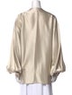 Escada V-Neck Long Sleeve Blouse
