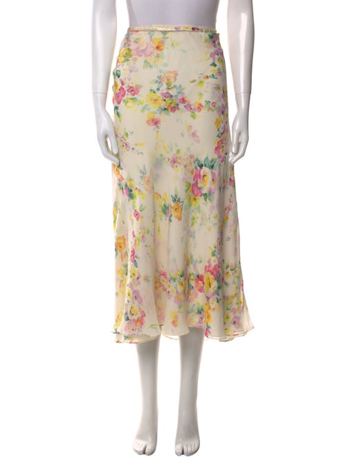 Escada Silk Midi Length Skirt