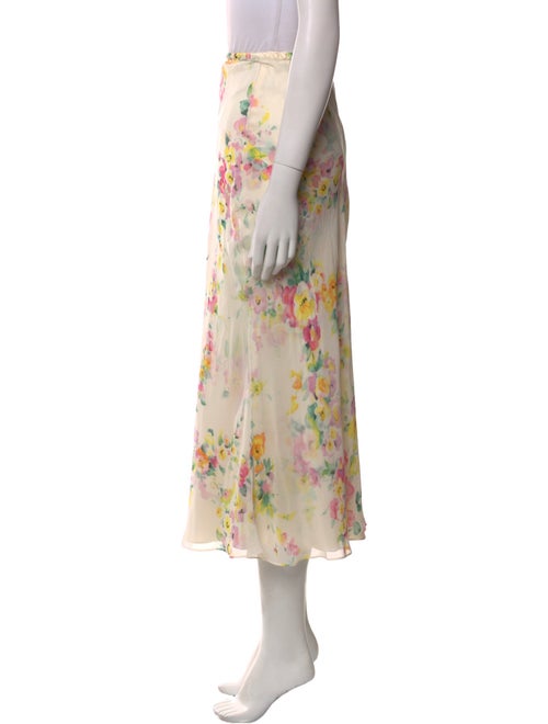 Escada Silk Midi Length Skirt